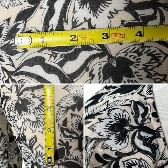 For Love & Lemons Gracie Black Floral Mini Dress Size Small Ruffle Bell Sleeves - Picture 13 of 13